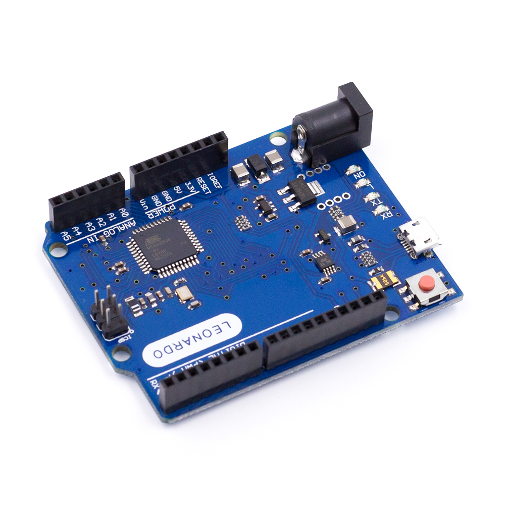 Контроллер Arduino Leonardo Atmega32U4, без логотипа, с кабелем